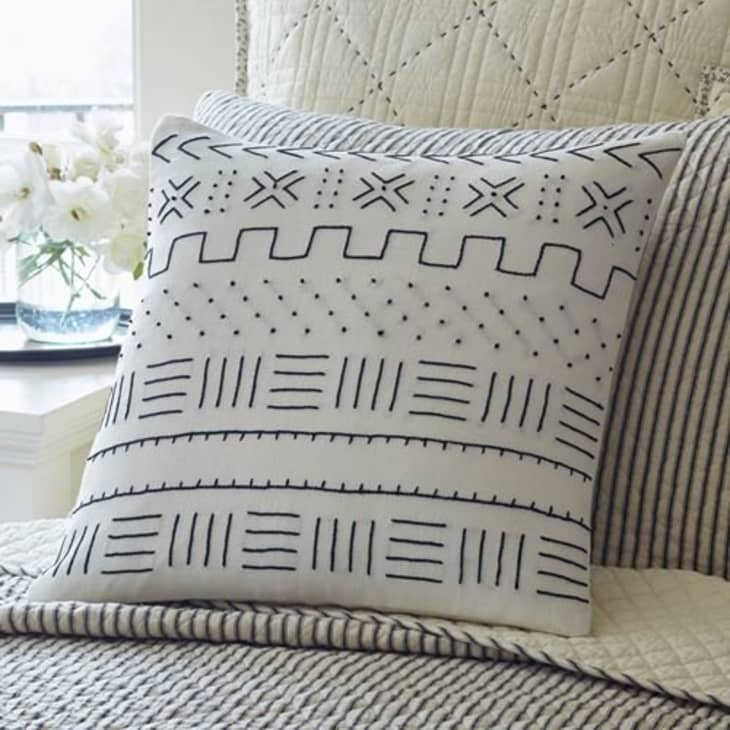 Mud cloth pillows top restoration hardware